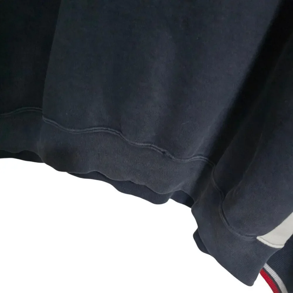 Vintage Champion USA Sweatshirt XL Navy Red White Distressed Grunge Crewneck